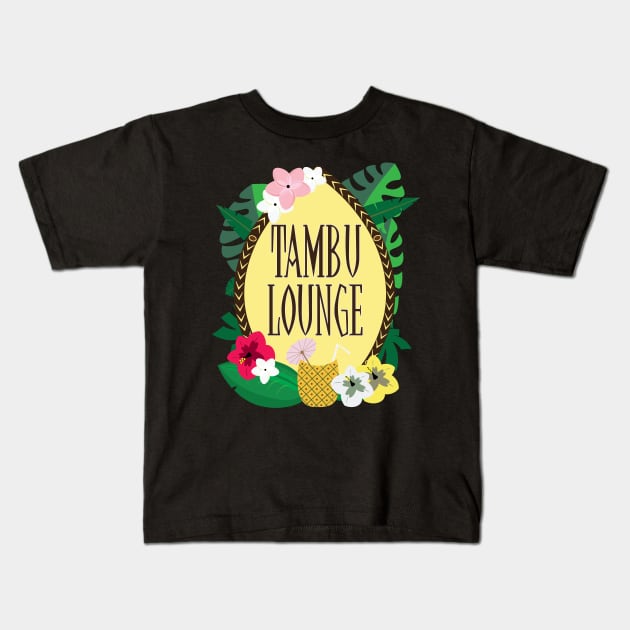 Tambu Lounge - Polynesian Village Kids T-Shirt by WearInTheWorld